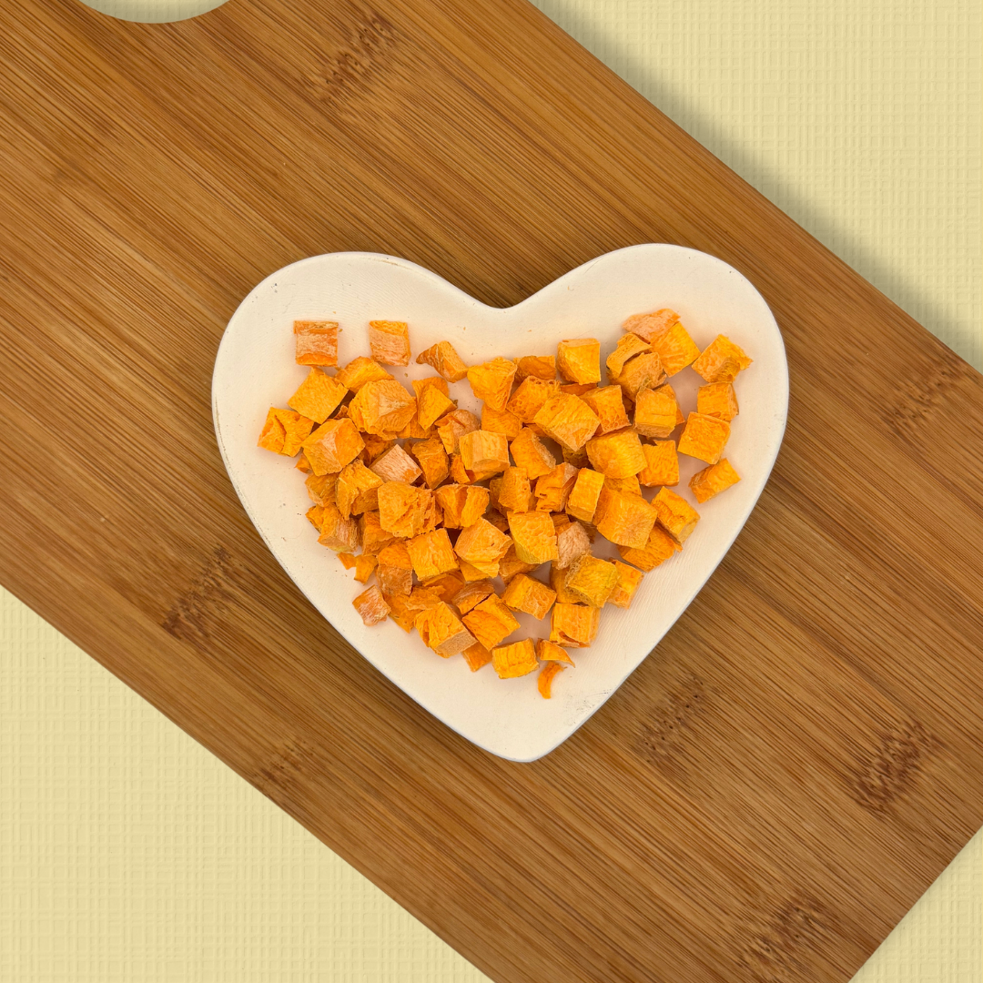 Freeze Dried Carrot Cubes