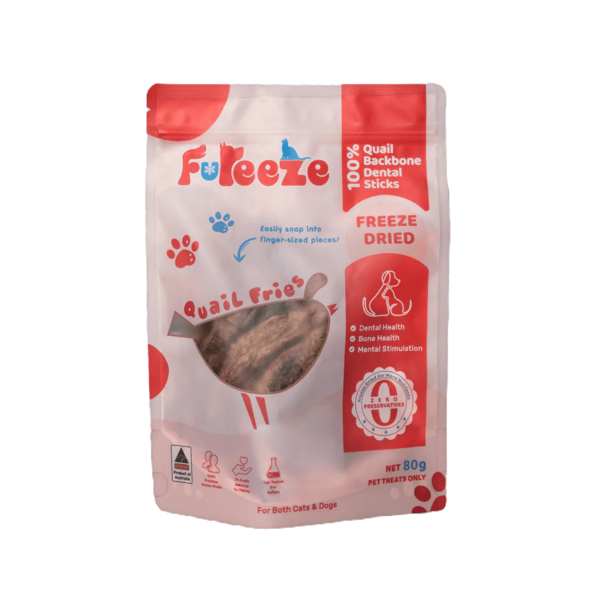 Freeze Dried Quail Backbone image 0