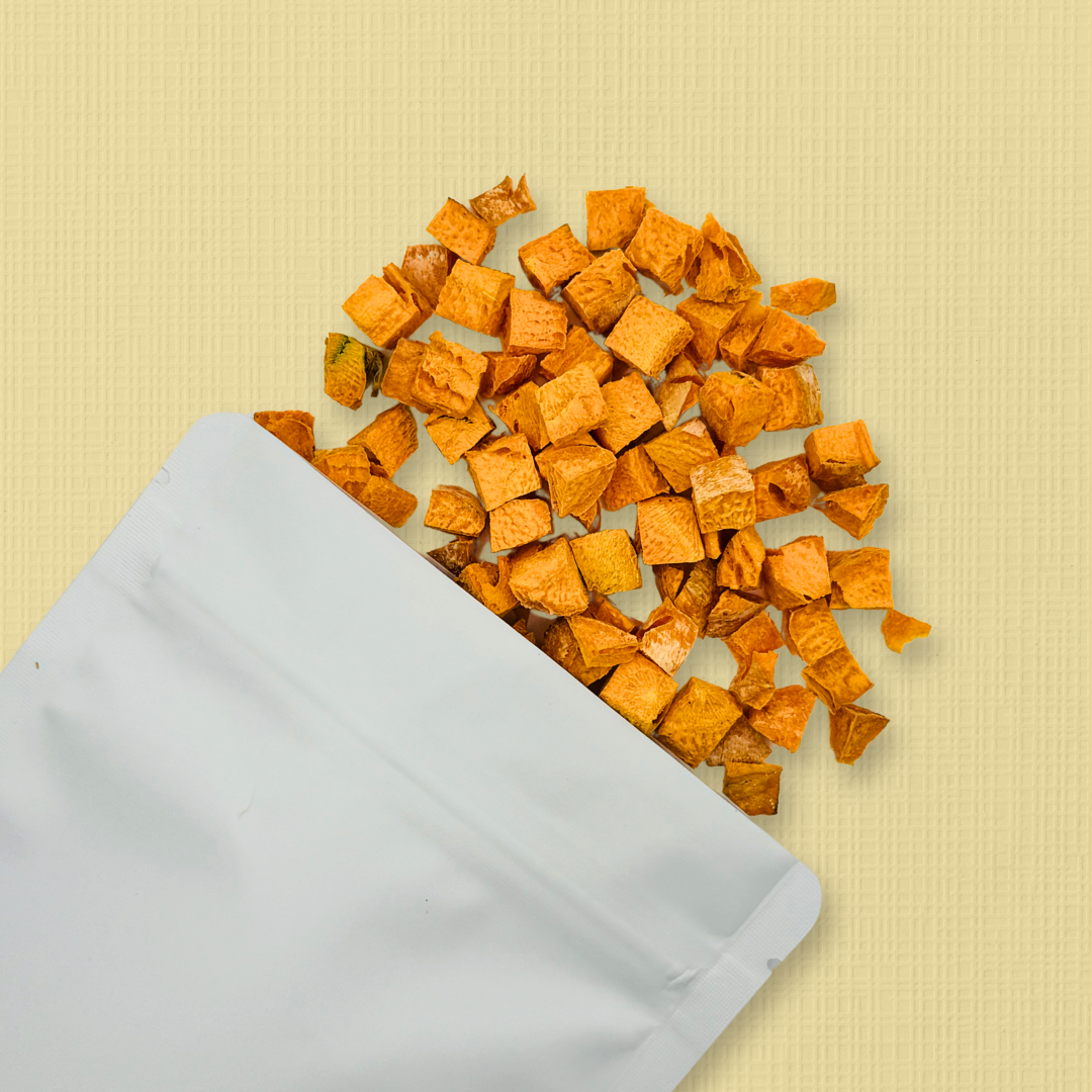 Freeze Dried Carrot Cubes