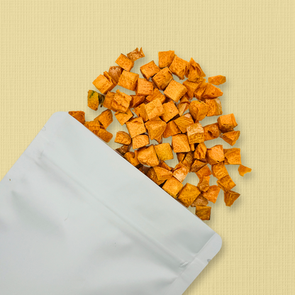 Freeze Dried Carrot Cubes
