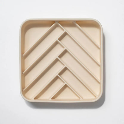 Chevron Slow Feeder - Buttercream
