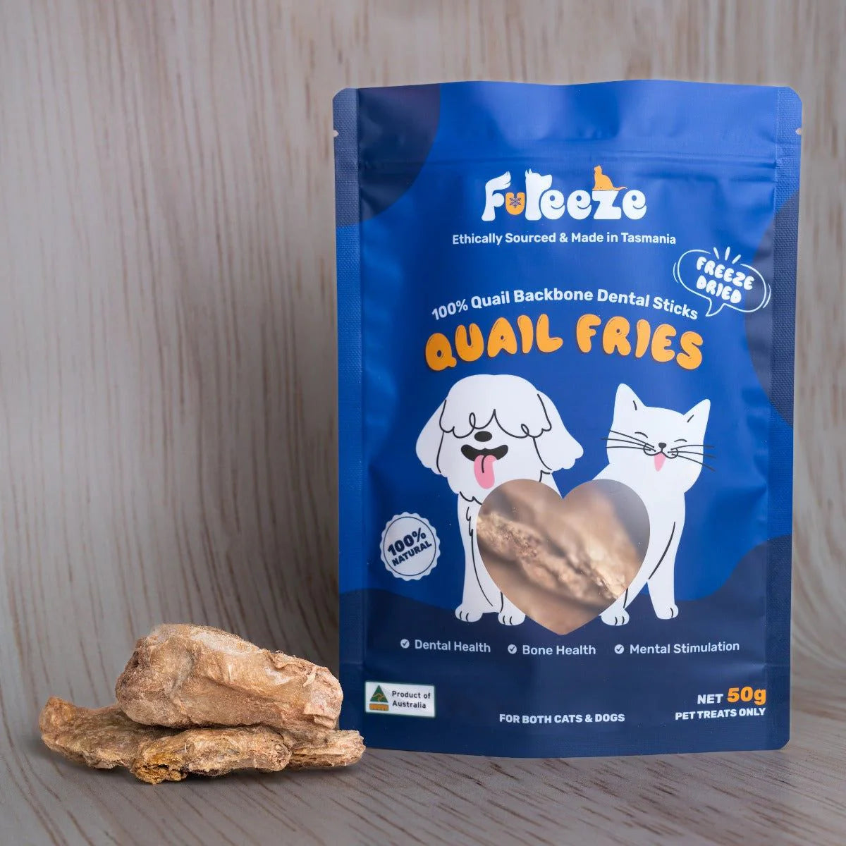 Freeze Dried Quail Backbone image 3